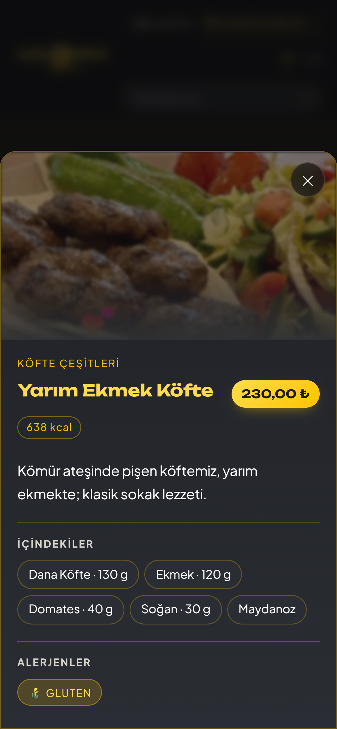 Mobil Ürün Detayı